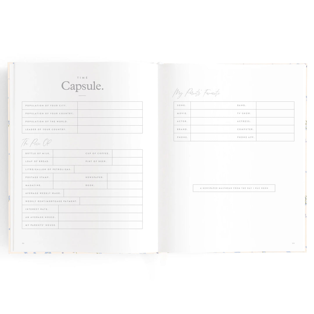 Fox & Fallow Baby Record Book - Cypress