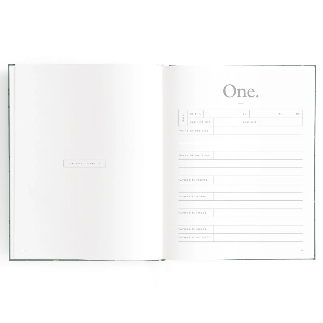 Fox & Fallow Baby Record Book - Pine