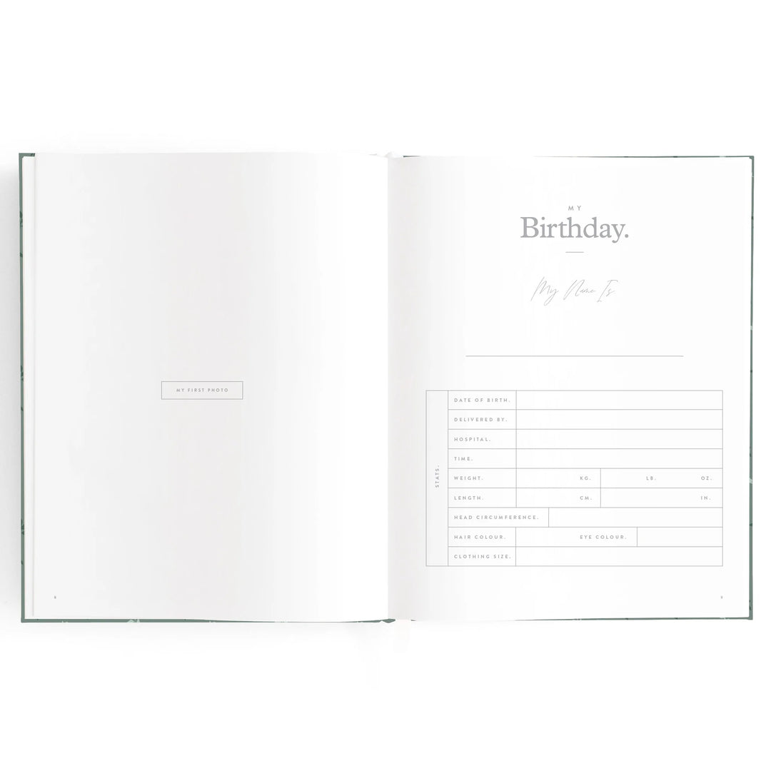 Fox & Fallow Baby Record Book - Pine