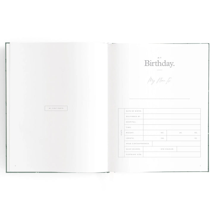 Fox & Fallow Baby Record Book - Pine
