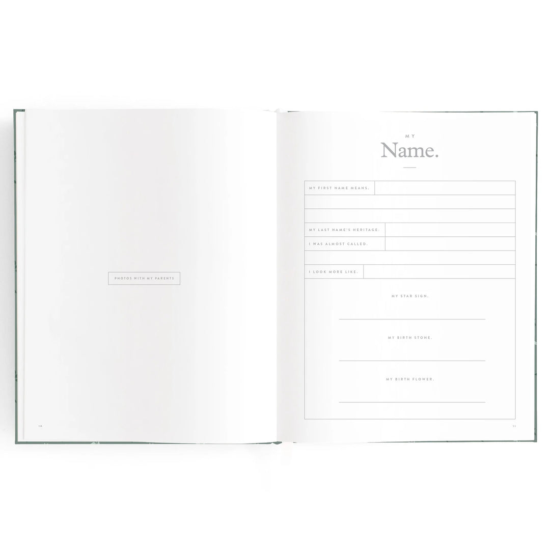 Fox & Fallow Baby Record Book - Pine