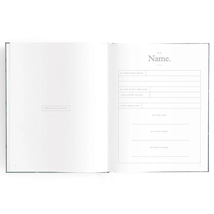 Fox & Fallow Baby Record Book - Pine