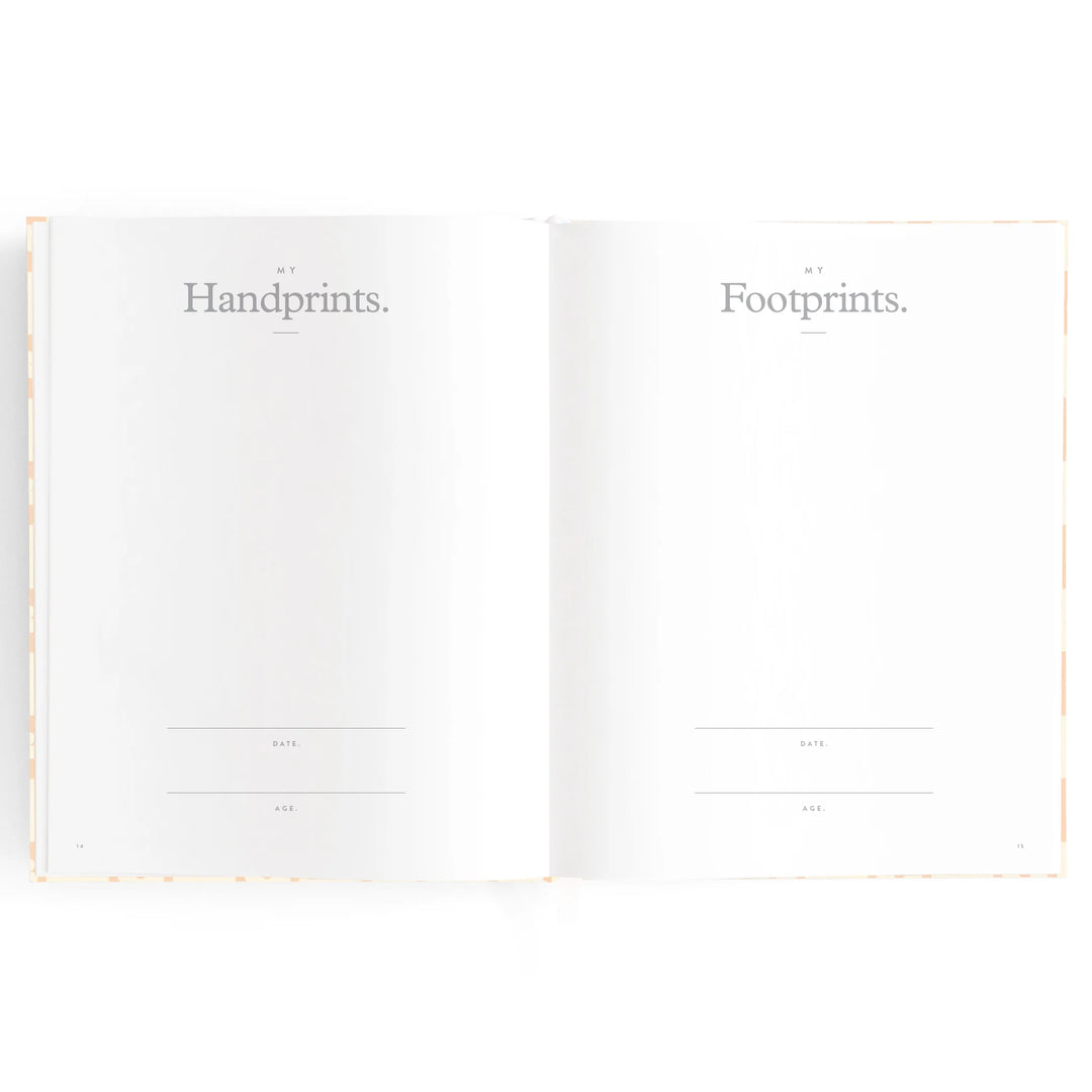 Fox & Fallow Baby Record Book - Pink Daisy Grid