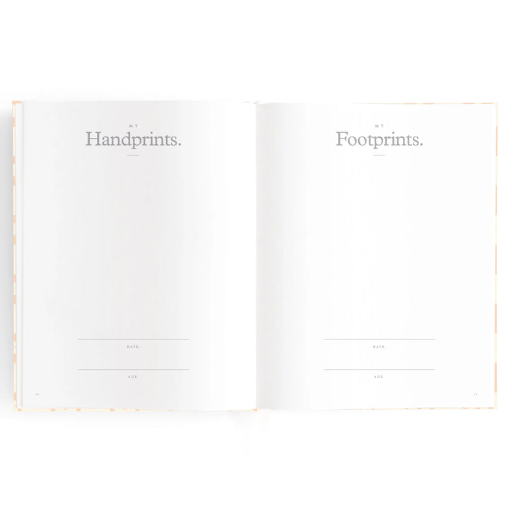 Fox & Fallow Baby Record Book - Pink Daisy Grid