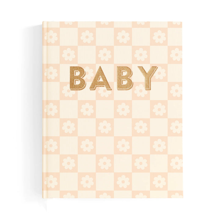 Fox & Fallow Baby Record Book - Pink Daisy Grid