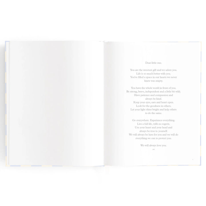 Fox & Fallow Baby Record Book - Blue Check
