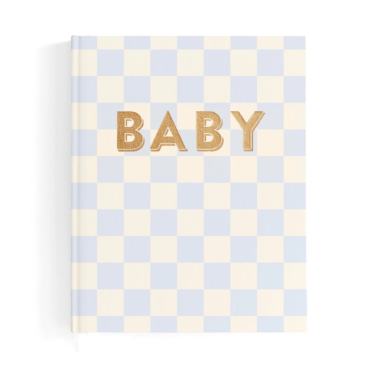 Fox & Fallow Baby Record Book - Blue Check