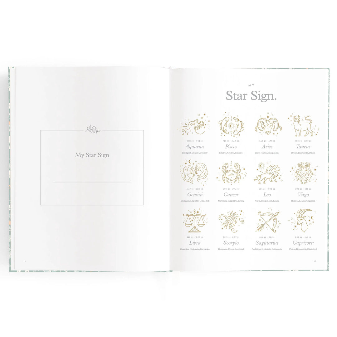Fox & Fallow Baby Record Book - Forest Friends Sage