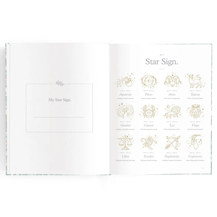 Fox & Fallow Baby Record Book - Forest Friends Sage