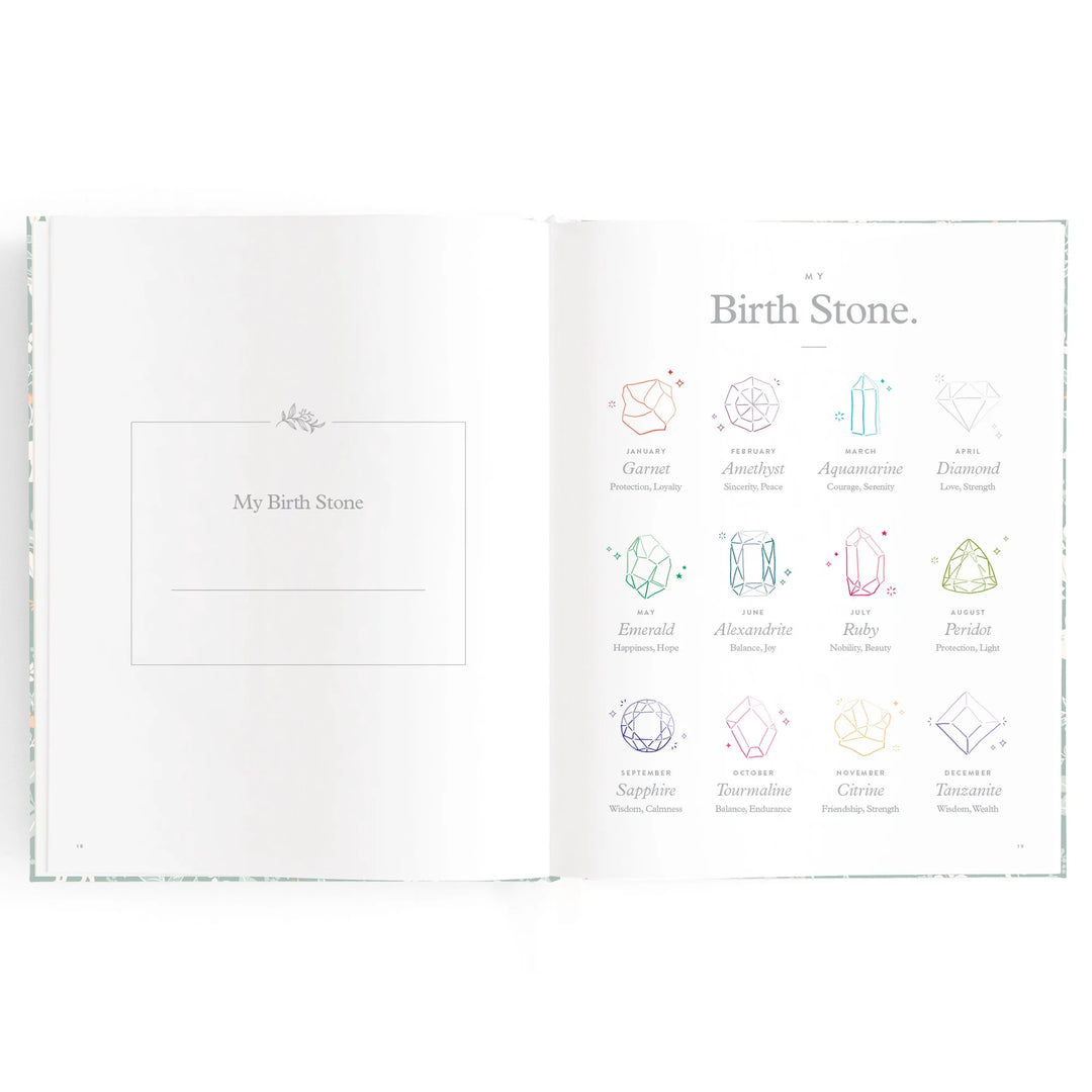 Fox & Fallow Baby Record Book - Forest Friends Sage