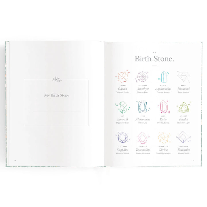Fox & Fallow Baby Record Book - Forest Friends Sage