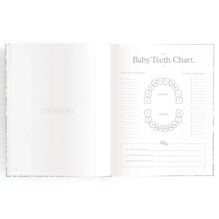 Fox & Fallow Baby Record Book - Forest Friends Sage