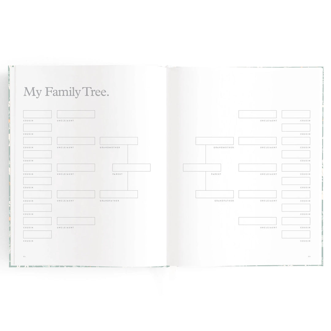 Fox & Fallow Baby Record Book - Forest Friends Sage
