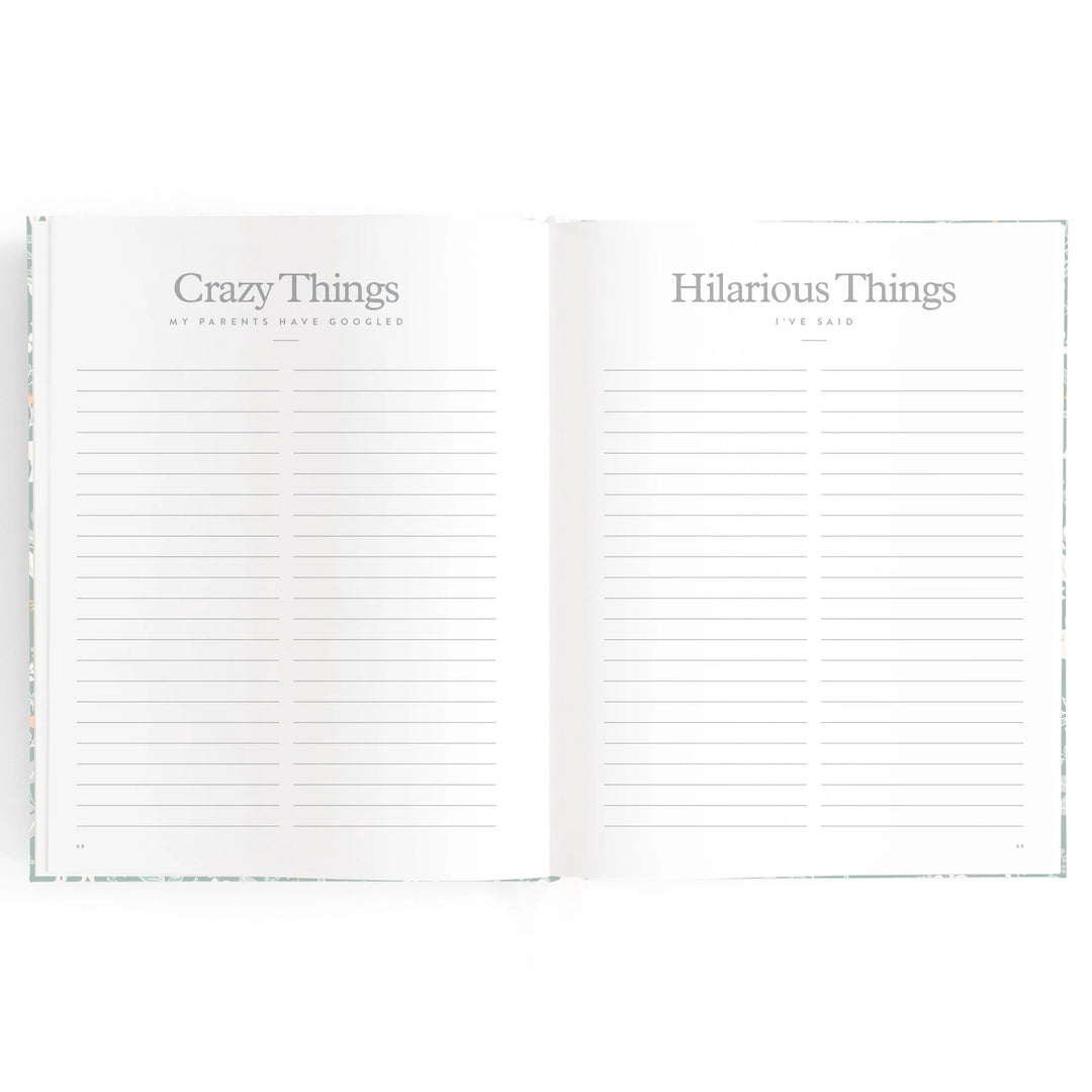 Fox & Fallow Baby Record Book - Forest Friends Sage