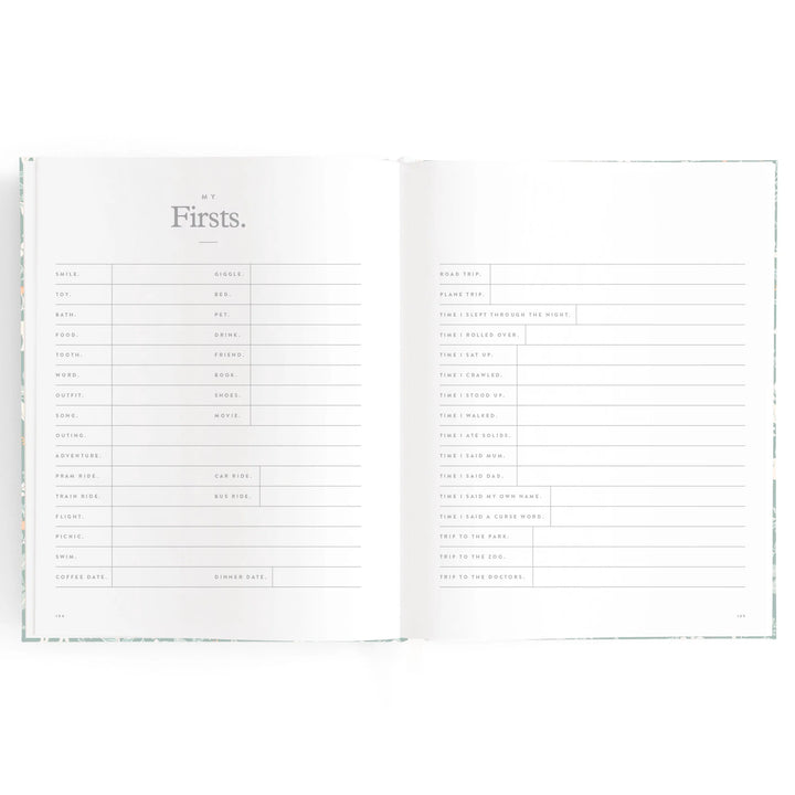 Fox & Fallow Baby Record Book - Forest Friends Sage