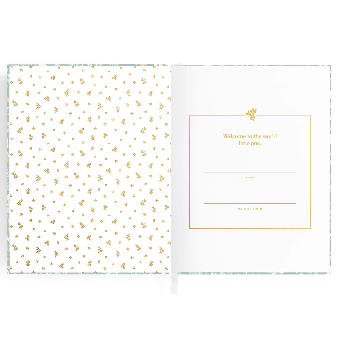 Fox & Fallow Baby Record Book - Forest Friends Sage