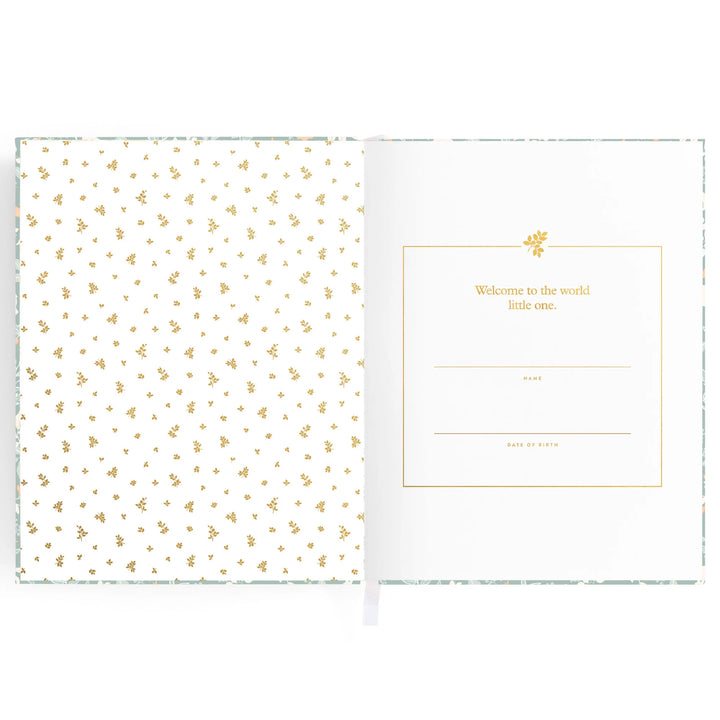 Fox & Fallow Baby Record Book - Forest Friends Sage