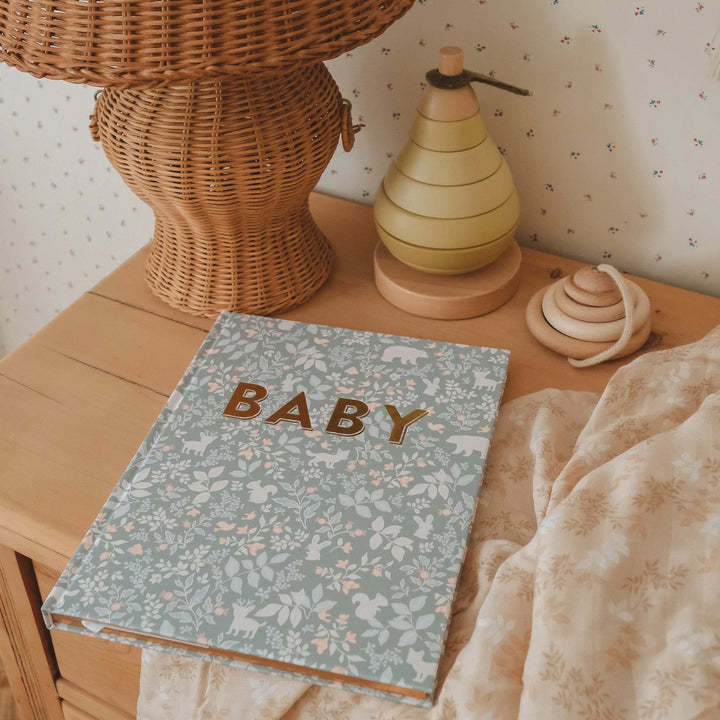 Fox & Fallow Baby Record Book - Forest Friends Sage