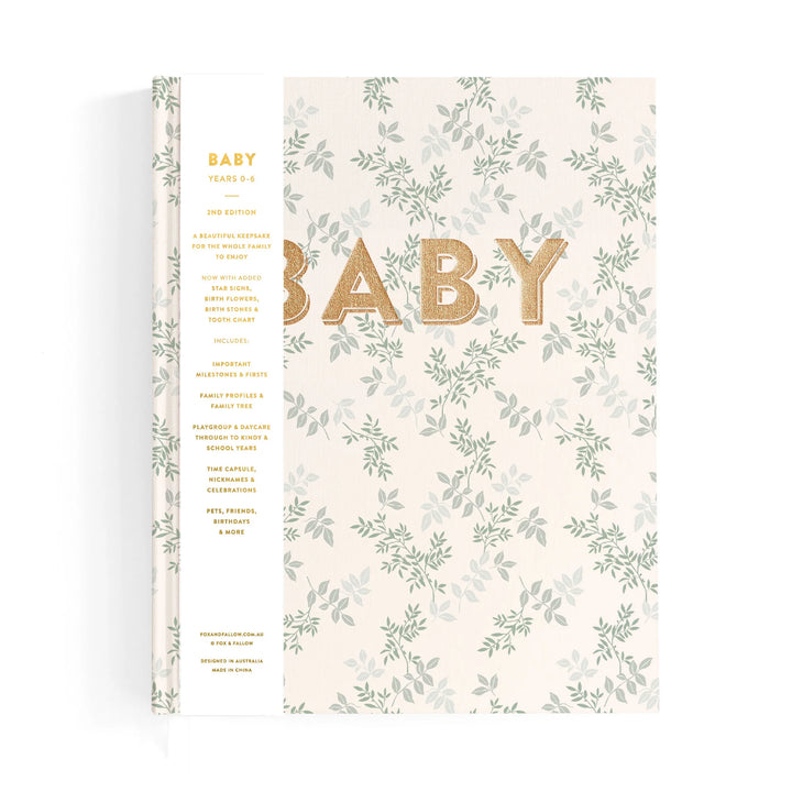 Fox & Fallow Baby Record Book - Cypress