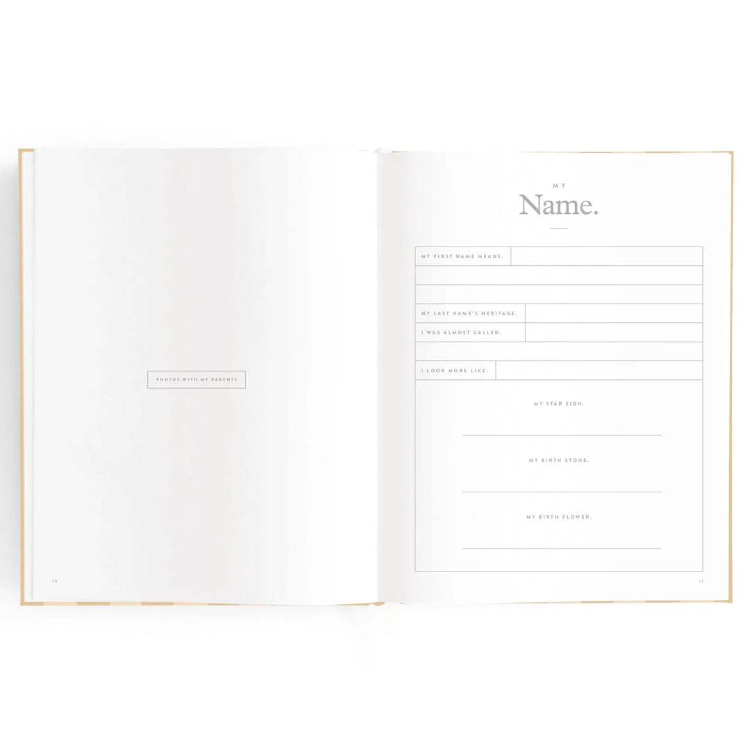 Fox & Fallow Baby Record Book - Coffee Stripe