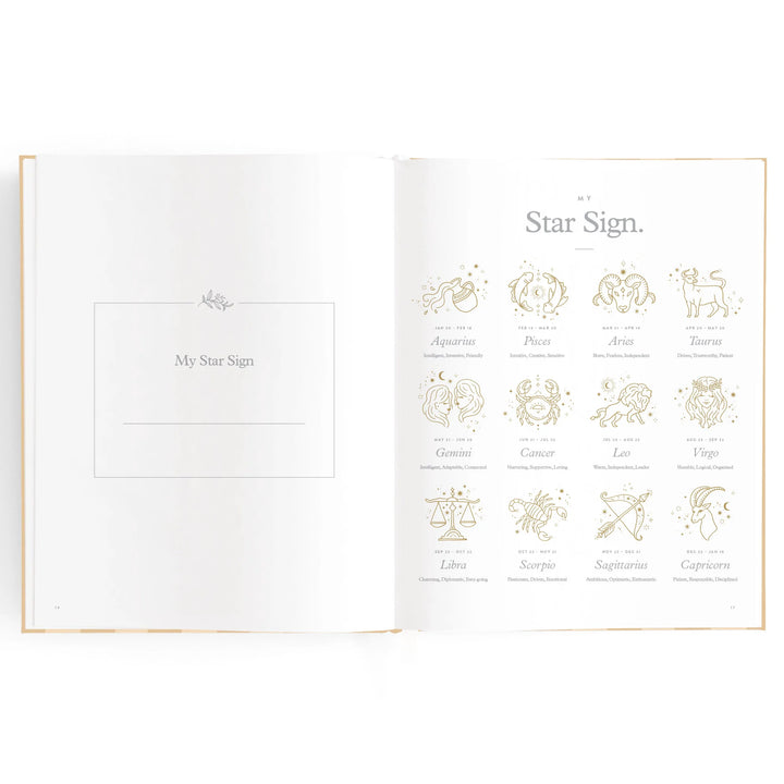Fox & Fallow Baby Record Book - Coffee Stripe