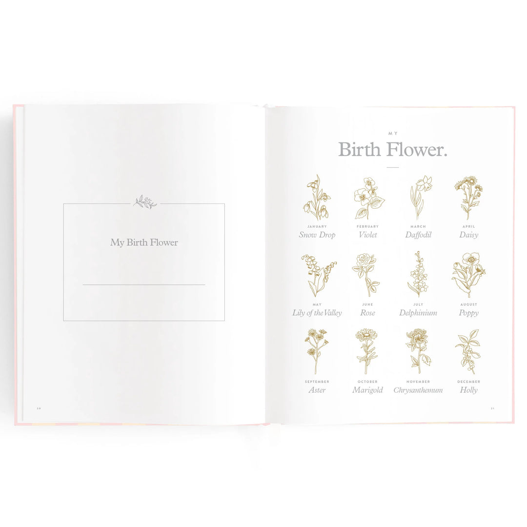 Fox & Fallow Baby Record Book - Petal Stripe