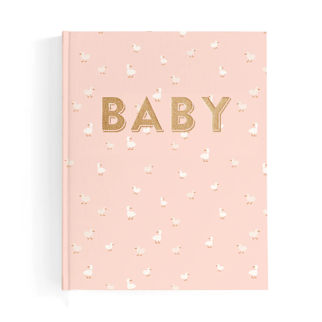 Fox & Fallow Baby Record Book - Pink Ducks