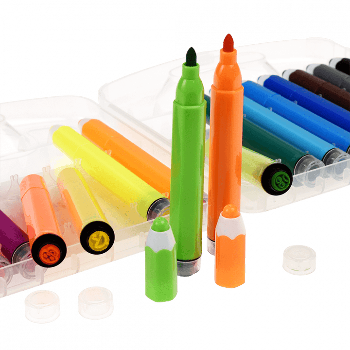 Felt Tip Stamp Pens Set of 18 - Wild Wonders