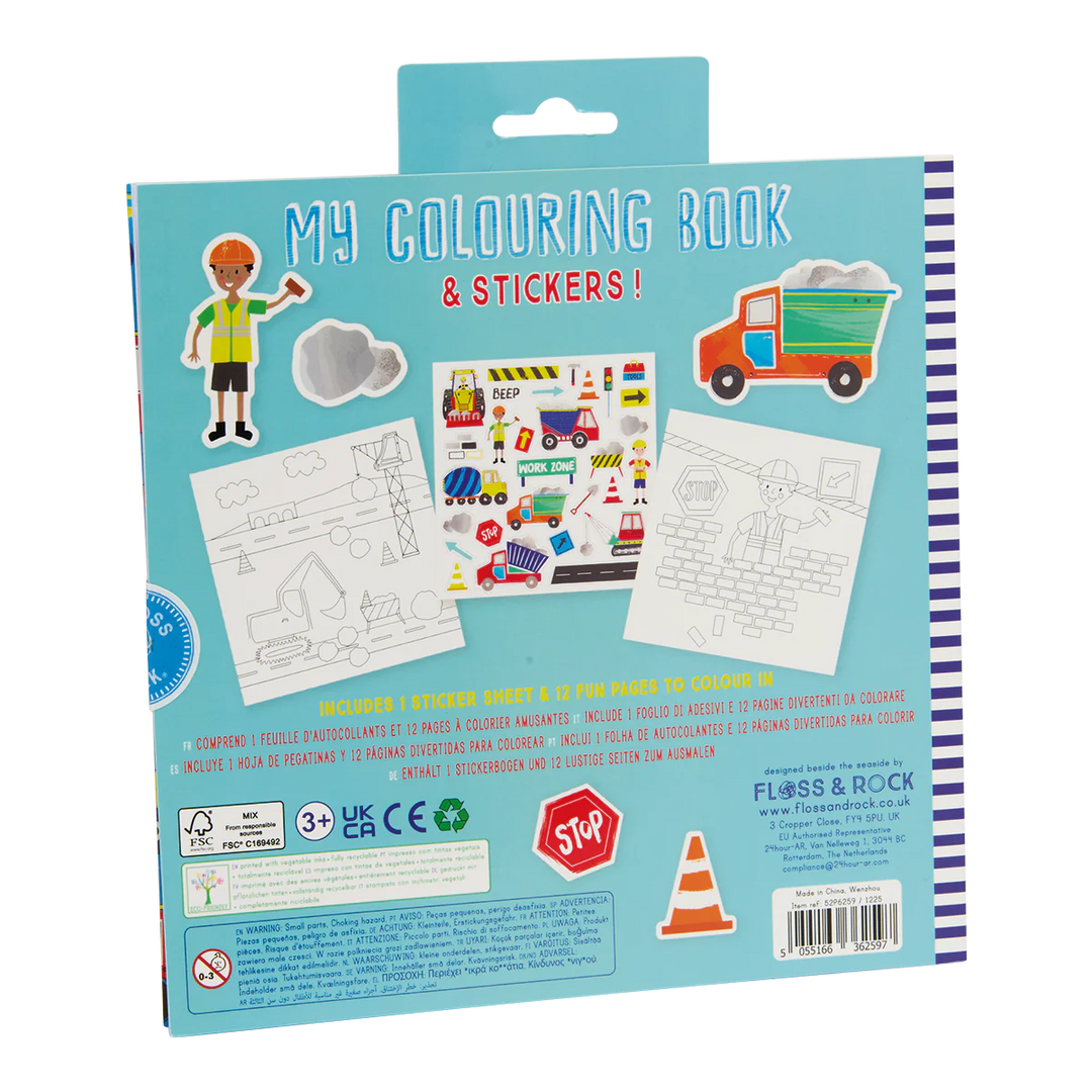 Floss & Rock Colouring & Sticker Book - Construction