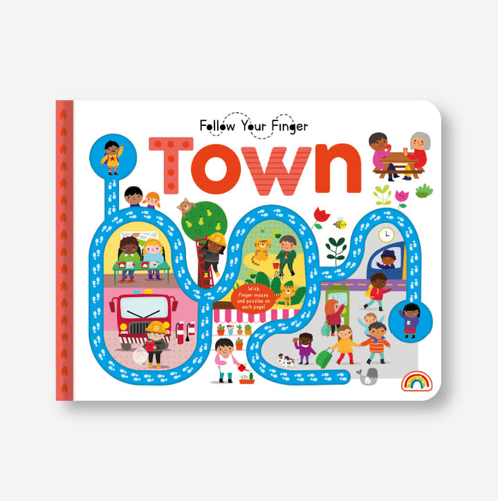 Follow Your Finger Board Book - Around the Town