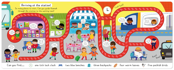 Follow Your Finger Board Book - Around the Town