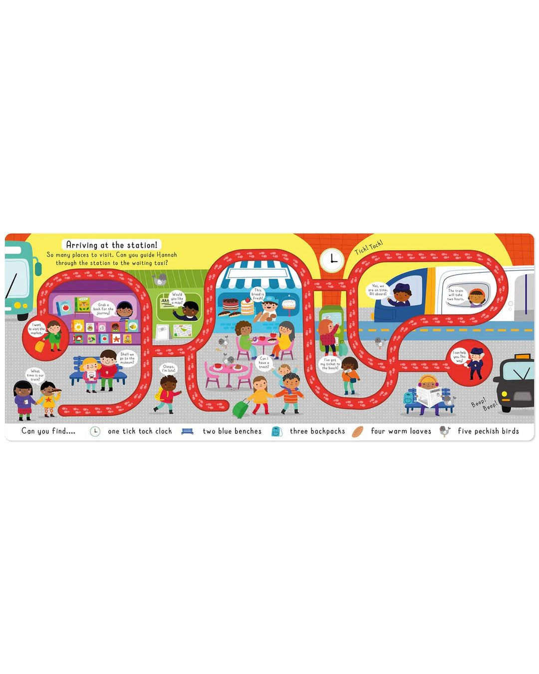 Follow Your Finger Board Book - Around the Town