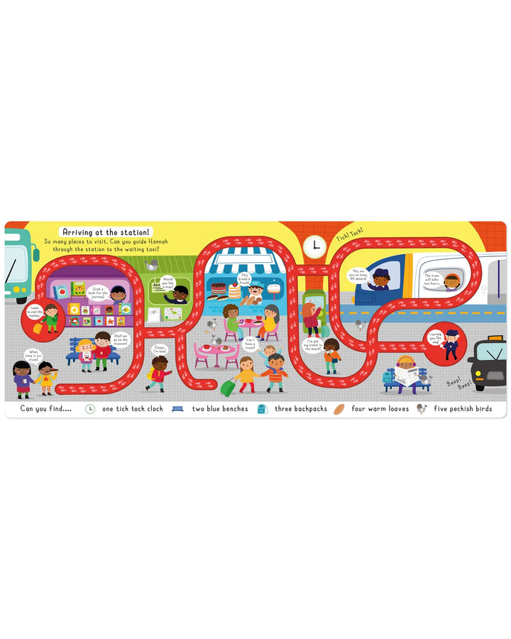 Follow Your Finger Board Book - Around the Town