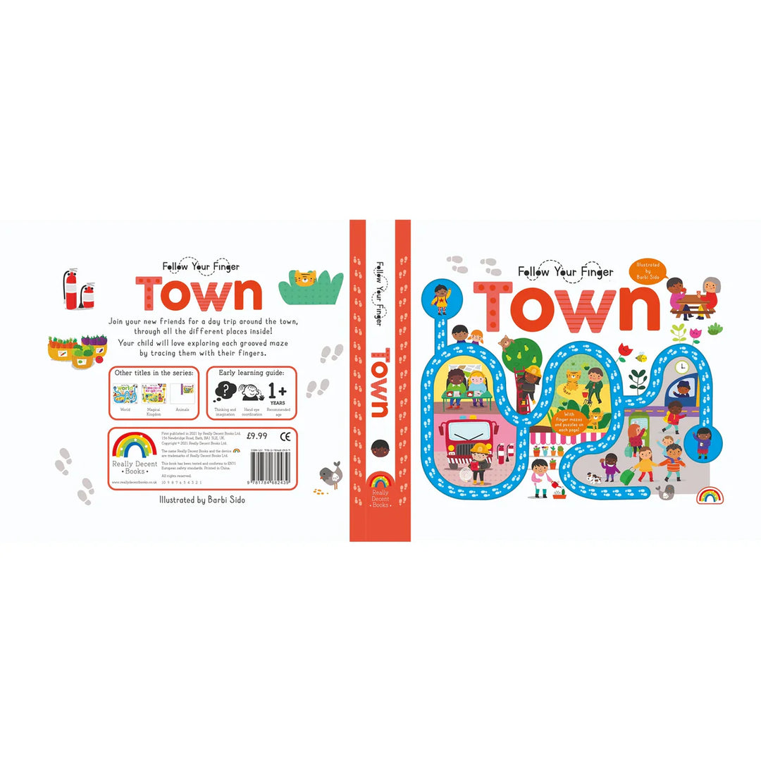 Follow Your Finger Board Book - Around the Town