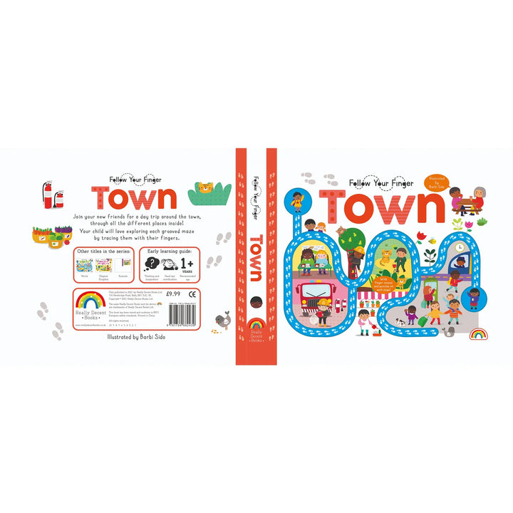 Follow Your Finger Board Book - Around the Town