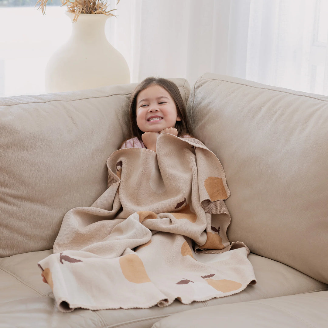 Fox & Fallow Cotton Blanket - Golden Pears