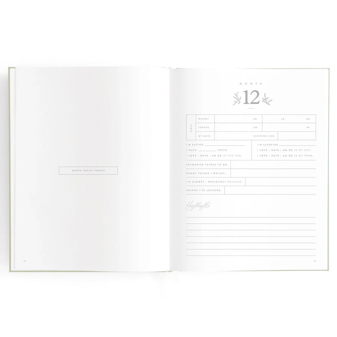 Fox & Fallow Baby Record Book - Blue Ducks