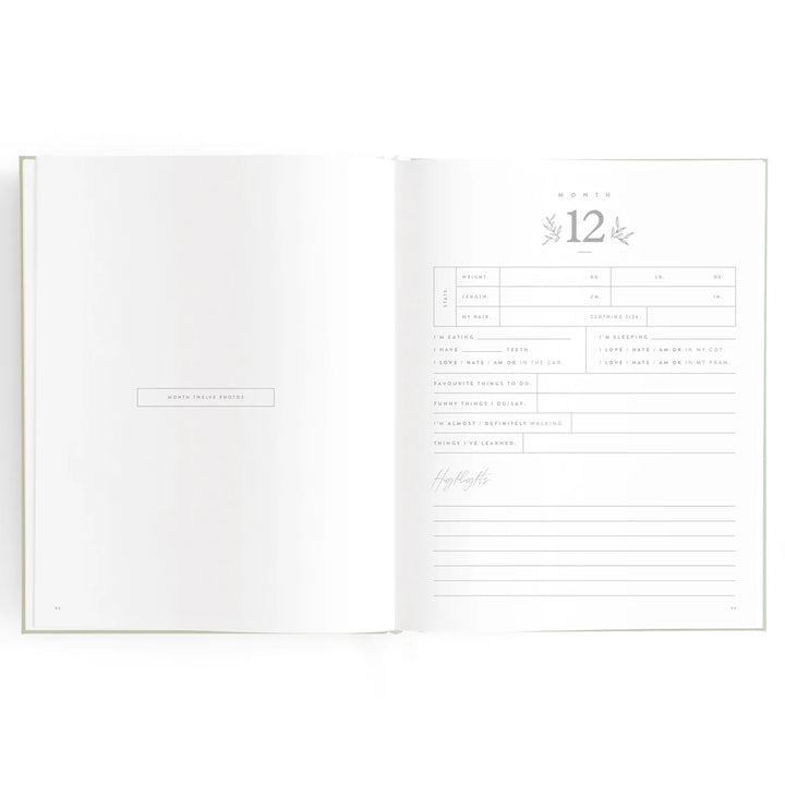 Fox & Fallow Baby Record Book - Blue Ducks