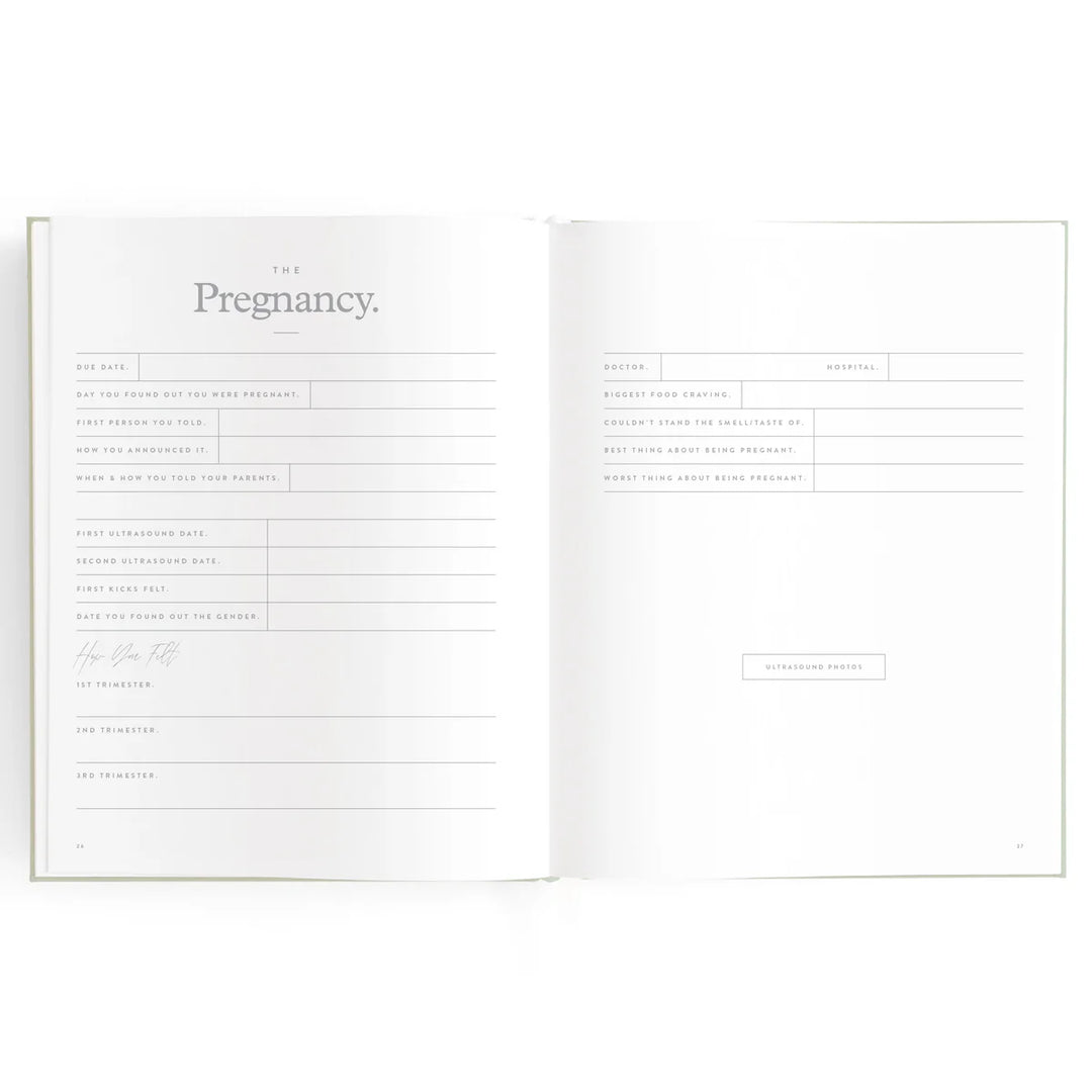 Fox & Fallow Baby Record Book - Blue Ducks