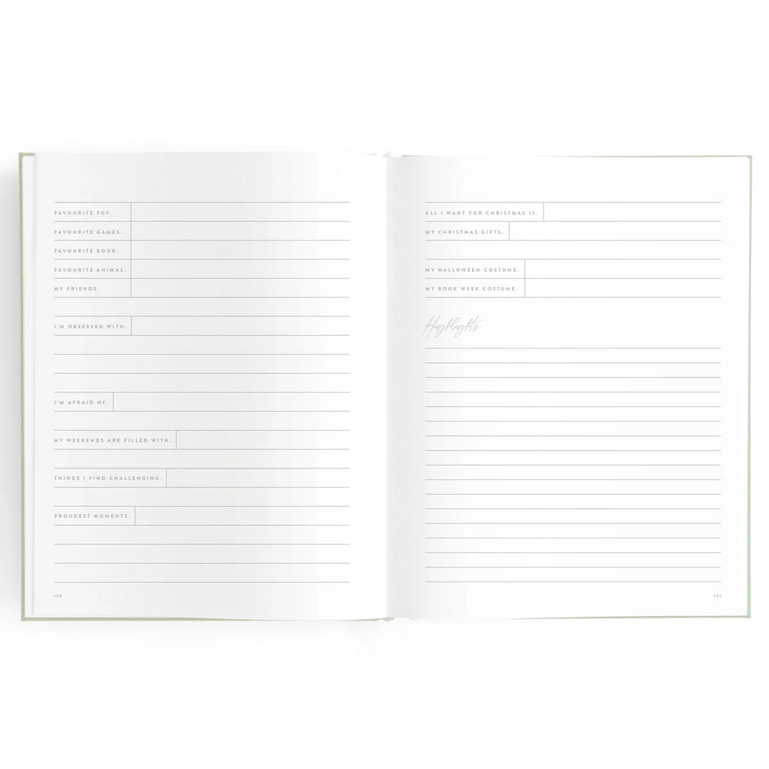 Fox & Fallow Baby Record Book - Blue Ducks