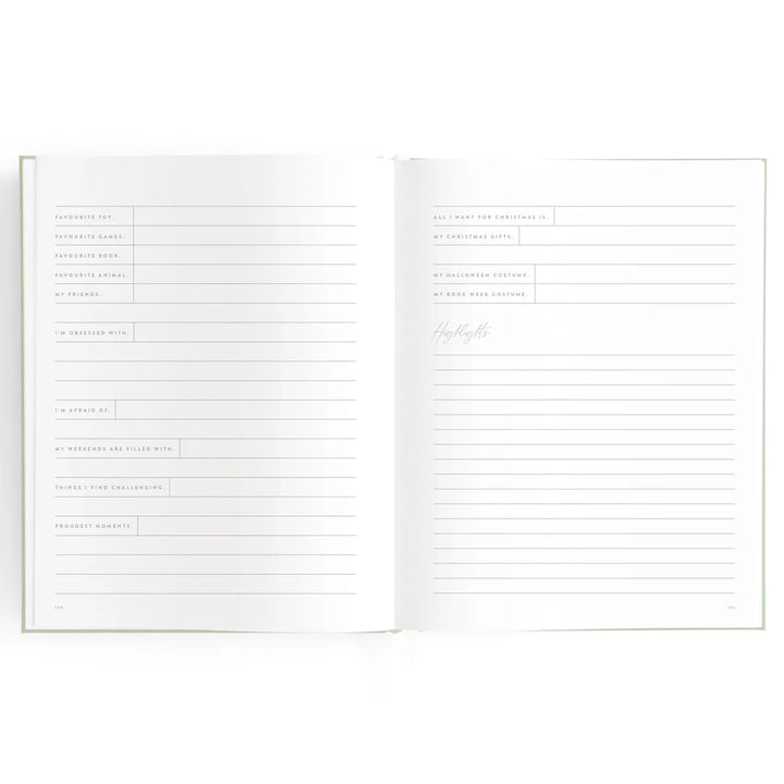 Fox & Fallow Baby Record Book - Blue Ducks