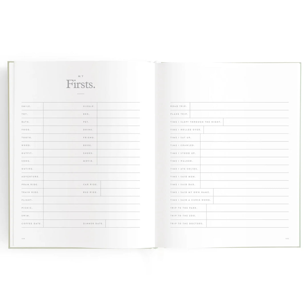 Fox & Fallow Baby Record Book - Blue Ducks