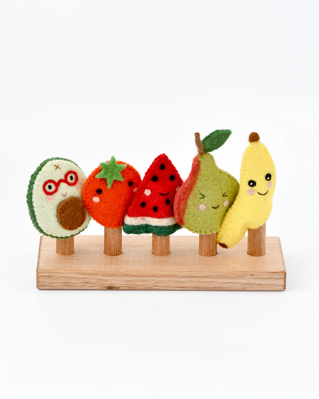 Fruit Friends Felt Finger Puppet Set