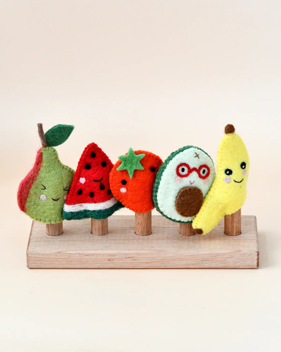 Fruit Friends Felt Finger Puppet Set