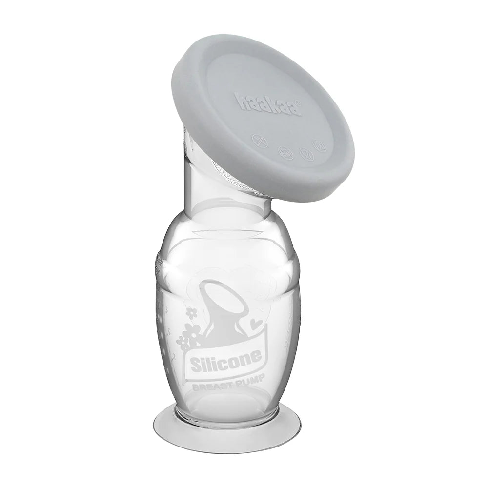 Silicone Breast Pump with Suction Base & Silicone Cap Gift Box (Generation 2 150ml)