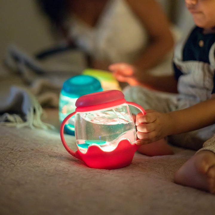 Glo Pal Mini Sensory Play Jar - Pink