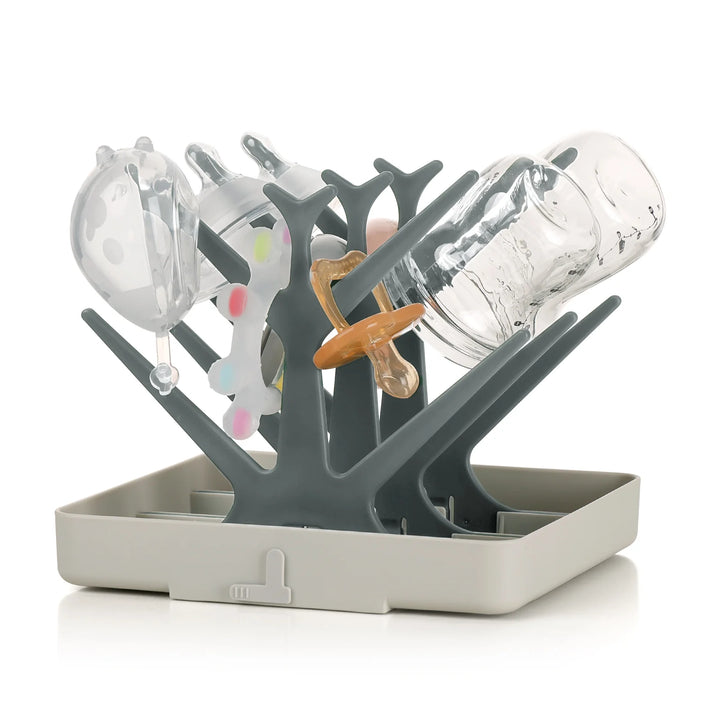 Haakaa Easy-Store Drying Tree & Tray Set - Forest Green