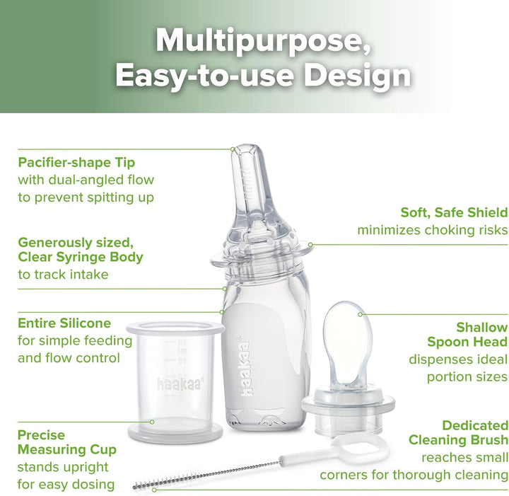 Haakaa Penguin Dual Feeding Syringe Set