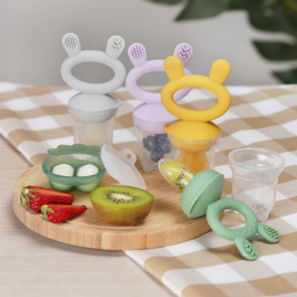 Haakaa Silicone Fresh Food Feeder & Mini Nibble Tray Combo