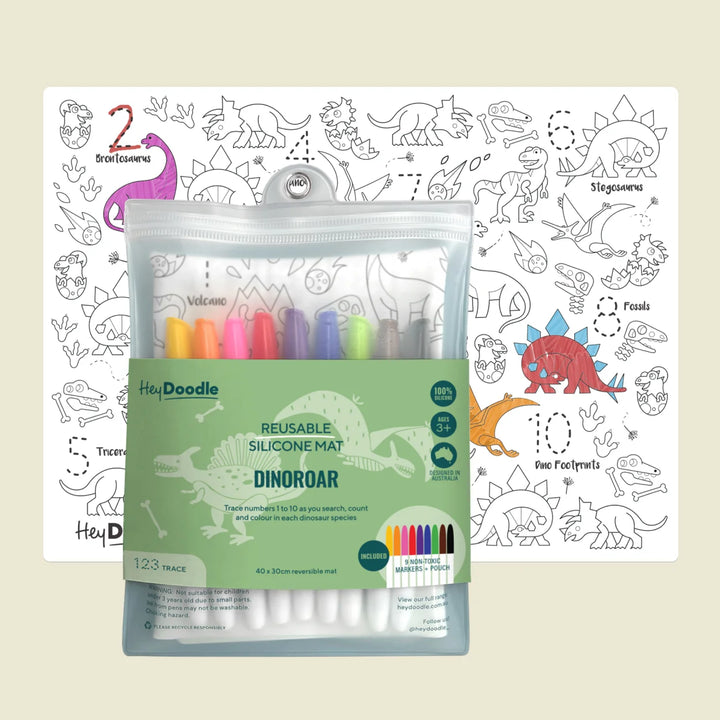 DinoRoar Classic Colouring & Doodle Mat